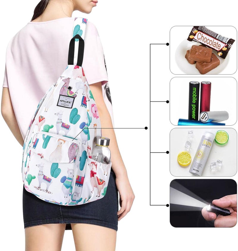 HAWEE Backpack Sling for Women Anti-Water Crossbody Bag Inclined Adjustable Pack | Casual, Adjustable Strap, Water Repellent, for Travel/Sport - Image 3